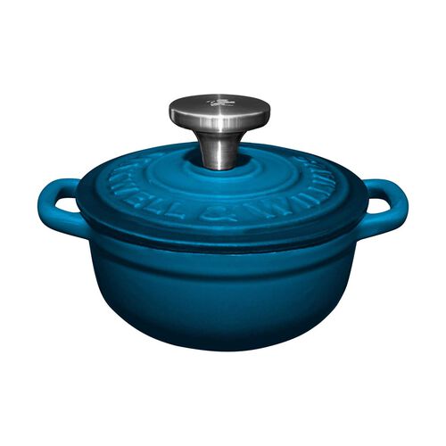 Maxwell & Williams Cast Iron Cocotte Midnight Blue 9.5cm/260ml Gift Boxed